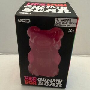 NeeDoh Pink Gummy Bear Stress Toy NEW